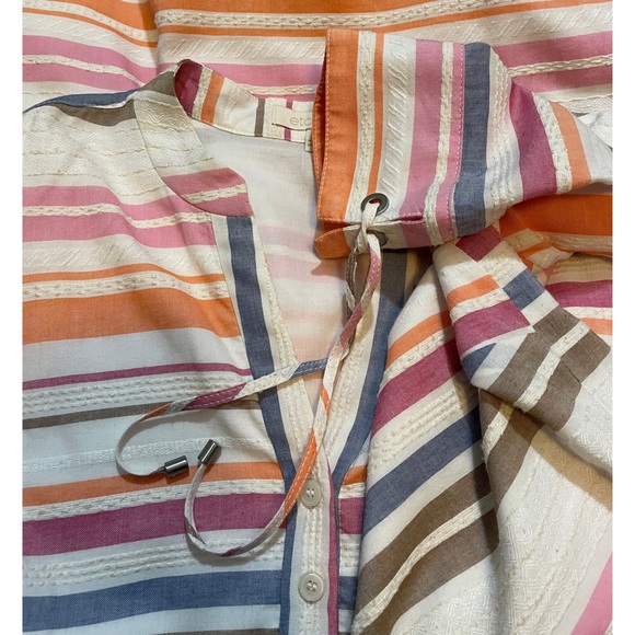 ETCETERA Mackenzie Striped Henley Dress - Picture 6 of 7